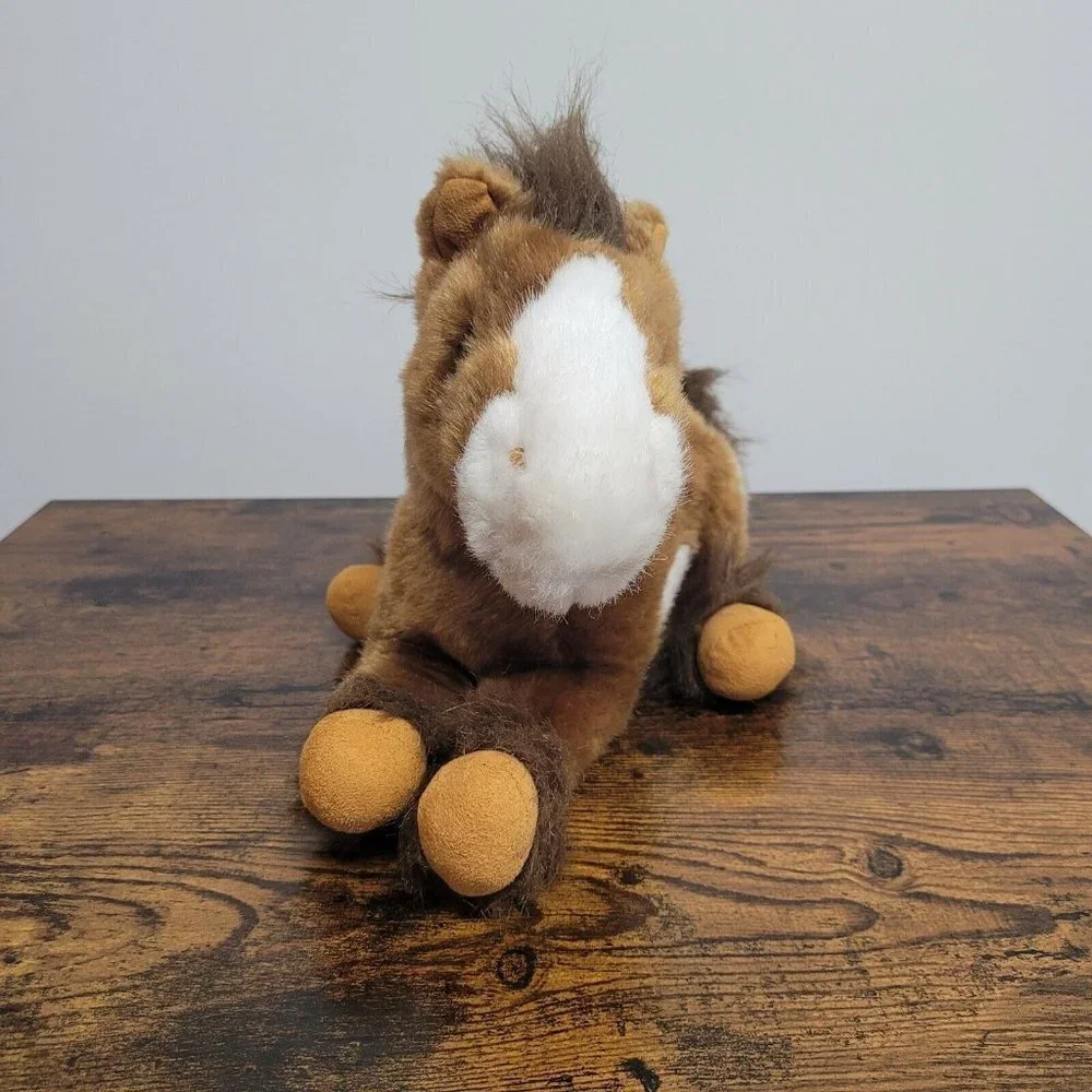 Dan Dee Collector's Choice Brown White Horse Pony Soft Plush Spotted